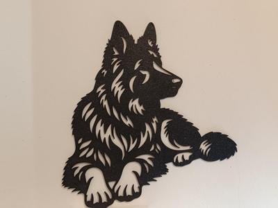 German Shepherd wall art 2D