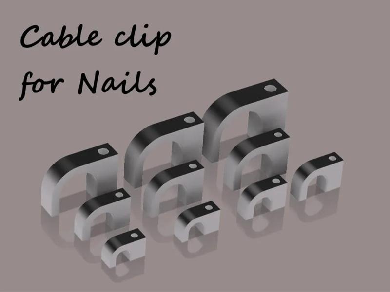 Cable clip for Nails