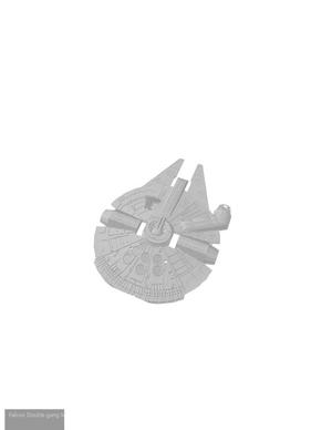 Millennium Falcon Double gang light switch cover