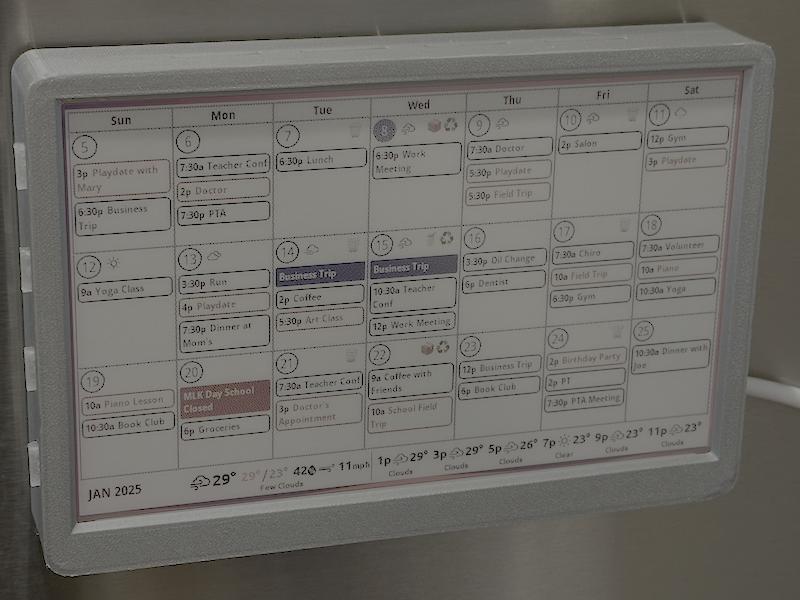 Piinky / Inky Impression 7.3" + Raspberry Pi 5 magnetic display case