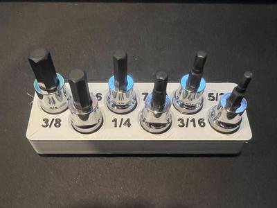 PITTSBURGH 3/8 SAE Hex Socket Gridfinity Holder