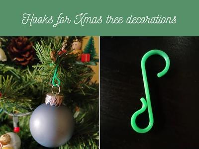 Hook for xmas tree decoration