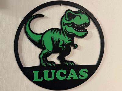 DInosaur Customizable T Rex Sign