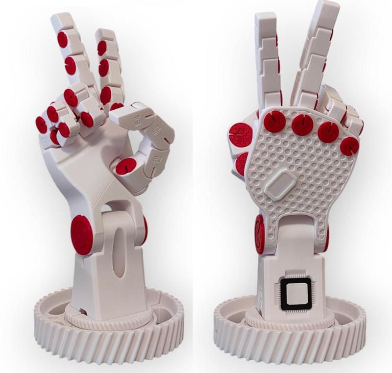 Poseable Robot Hand (Right Hand) (PLA)