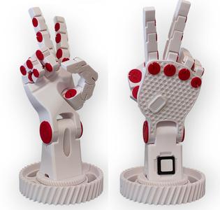 Poseable Robot Hand (Right Hand) (PLA)