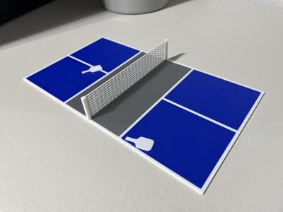 Desktop Pickleball Court