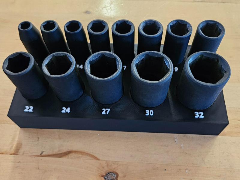Metric Impact Socket organizer (harbor freight)