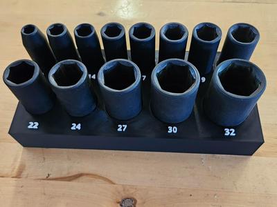 Metric Impact Socket organizer (harbor freight)