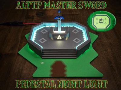 ALTTP Master Sword pedestal night light