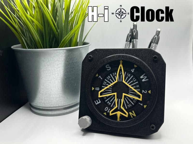 Heading indicator Desk Clock organiser
