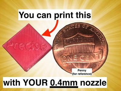 OPTIMIZED 0.2mm nozzle settings for 0.4mm nozzles