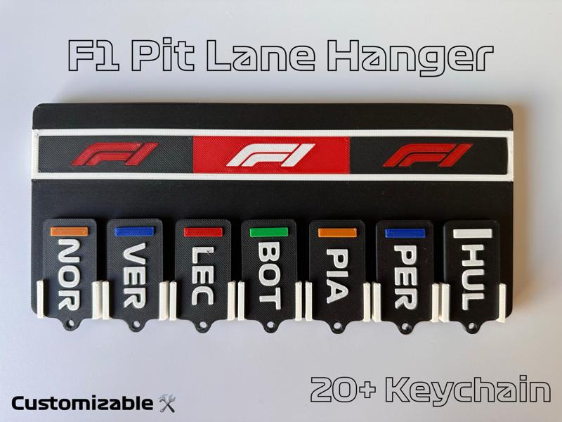 F1 KEYCHAIN HANGER - PITLANE STYLE