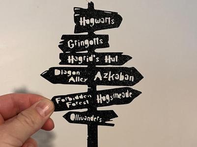 Direction Sign Harry Potter