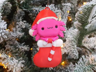 Christmas Cute Axolotl Ornament
