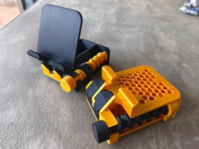 Portable Adjustable Phone Stand and Storage Box All-in-One