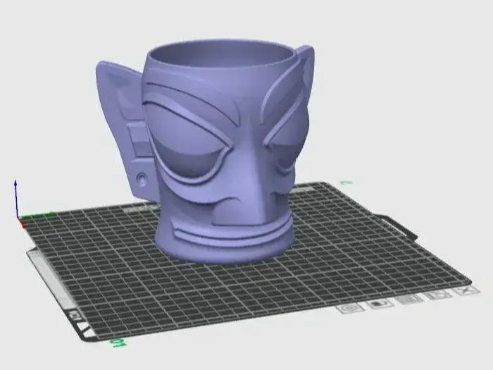 Sanxingdui Human Face Pen Holder
