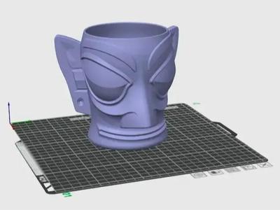 Sanxingdui Human Face Pen Holder