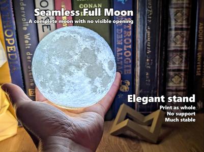 Seamless Full Moon (tealight, fairy light)
