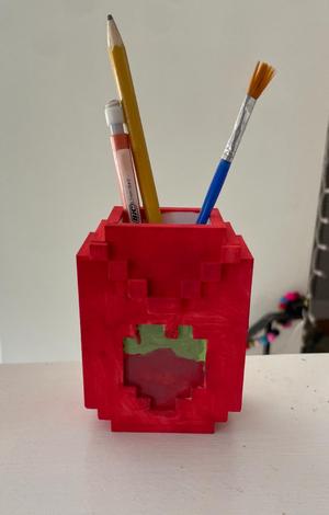 Strawberry Seeds Pen Holder From Stardew Valley