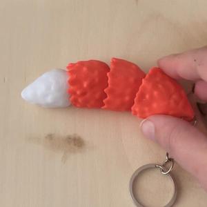 Flexi Fox Tail Keychain