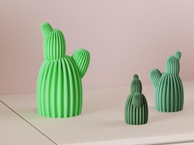 Minimal Cactus Ornament. fake cactus decoration