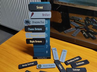 Initiative Slider Board for Gloom- & Frosthaven 