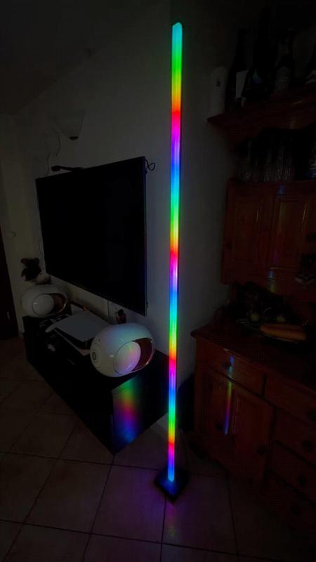Floor lamp, WI-FI lights, powered by Wled