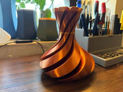 "Cloud Decanter" Contemporary Spiral Vase
