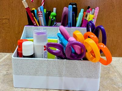 Desk Pencil Box Organizer