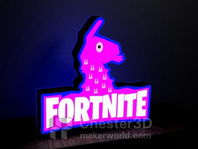 Fortnite LED Lightbox Lamp