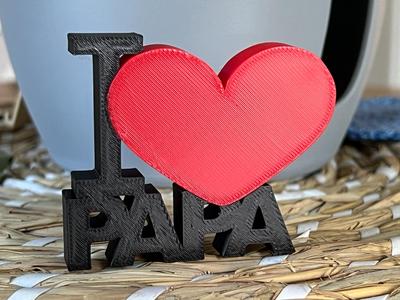 I Love Papa - Fathers day gift or nice gesture