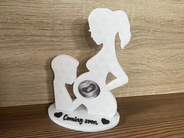 Ultrasound picture frame woman and man 2x Models