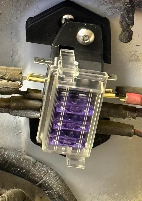 TR6 Blade Fuse Block Mounting Plate   