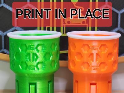 Locking Cup Holder Adapter (Print In Place)