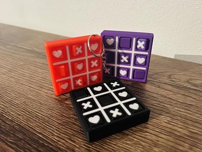 TicTacToe - Small Keychain - Valentine