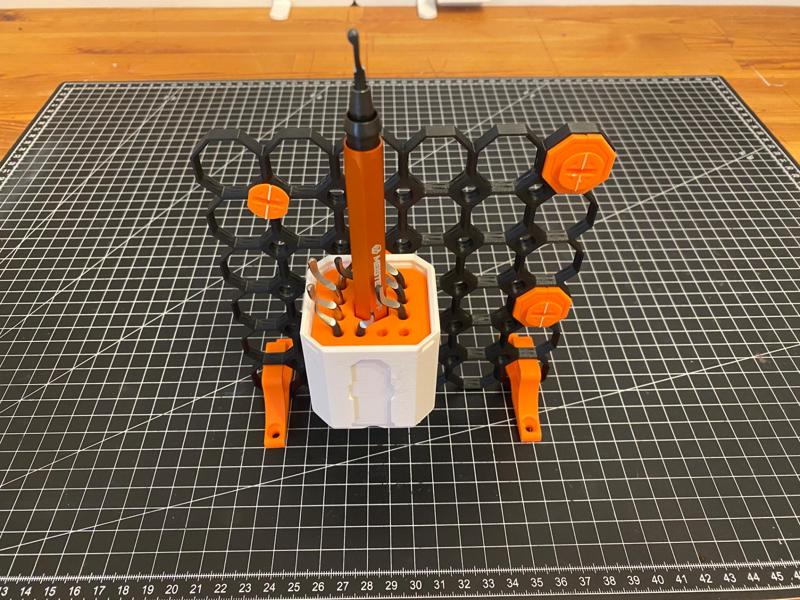 Multiboard Multibin Top for deburring tool holder