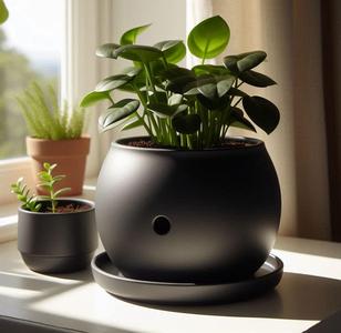 Round Self-Watering Plant Pot, Planter