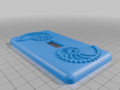 Light switch cover with Nautilus gears