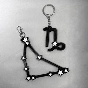 Capricorn Constellation and Zodiac Symbol Keychain Bundle - 3D Printable STL Files - NO AMS - COMMER