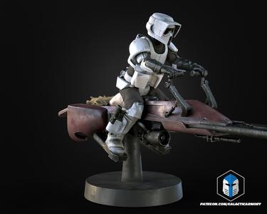 1:48 Scale Scout Trooper Miniatures - 3D Print Files