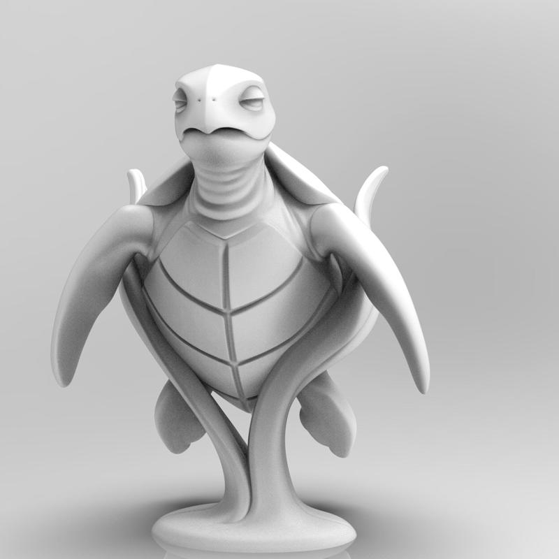 Mystical Sea Turtle Minimalist Sculpture