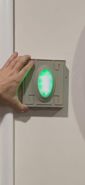 Wall Gem push button light