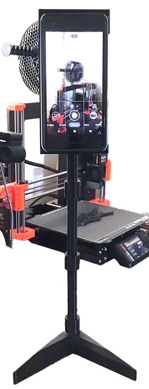Camera Stand with angled holders and posts.