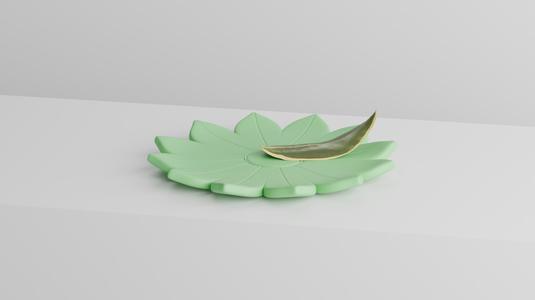 Bloom Tray – Leaf-Shaped Decorative Tray, Jewelry Holder, Modern Botanical Decor