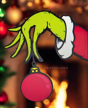 Grinch Arm Wall Decoration