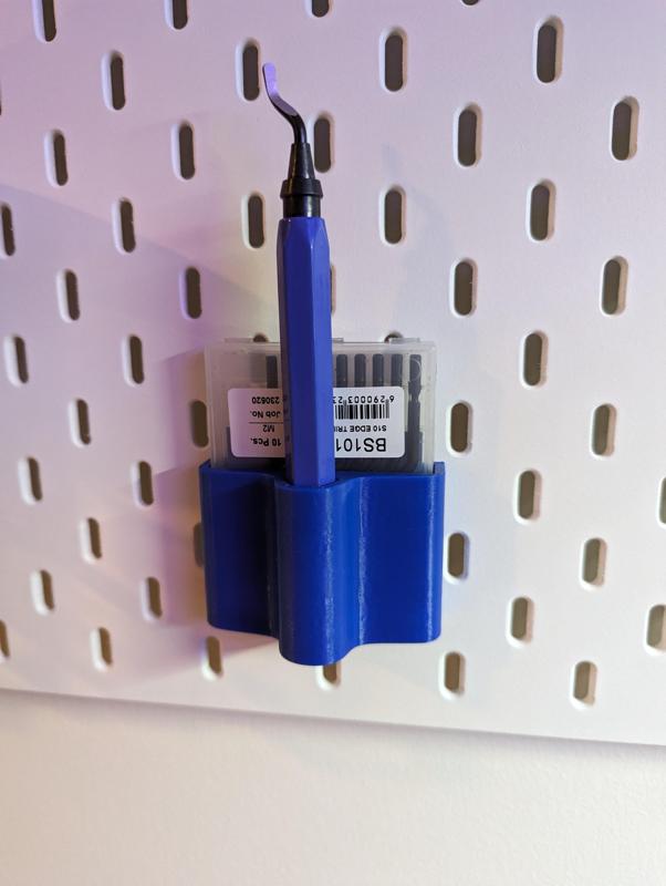 Deburring Tool Holder for Skadis pegboard