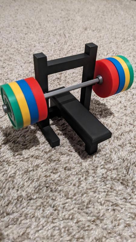 Desktop Weight Set - PB Trophy - Progress Tracker