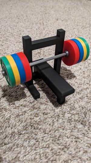 Desktop Weight Set - PB Trophy - Progress Tracker