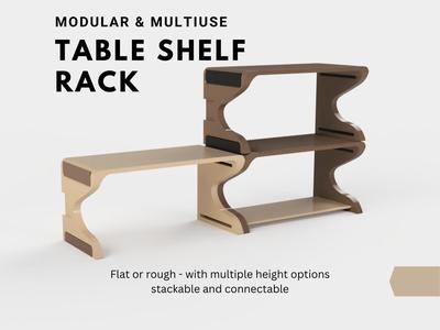 Tabletop Modular Shelf Rack