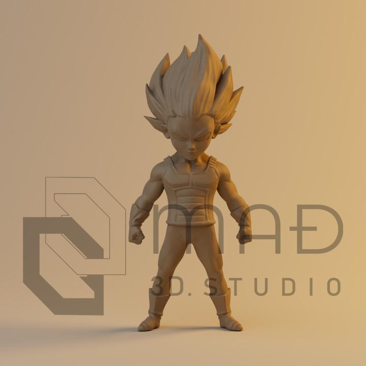 Vegeta Chibi SSJ Dragon Ball 3D print model